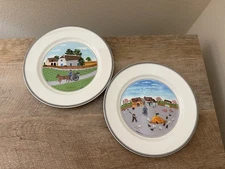 Villeroy & Boch Design Naif Salad Dessert Plates Set Of 2