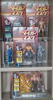 Xebec Toys Tiger Mask Action Figure Series Set of 6 Package Damage Used Japan