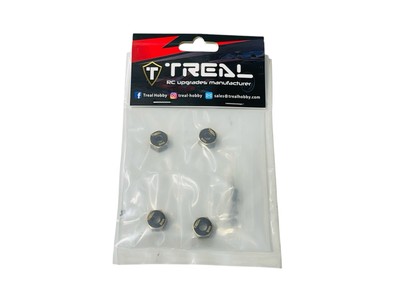 Treal X002EHFIIR Brass Extended Wheel Hex Hubs 8mm (Black) for Redcat Gen8 New
