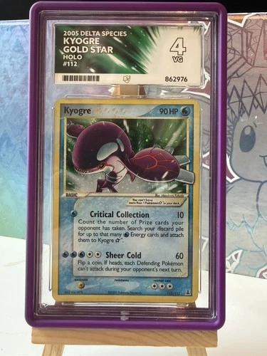 Pokemon Kyogre Gold Star - 112/113 EX Delta Species - ACE 4