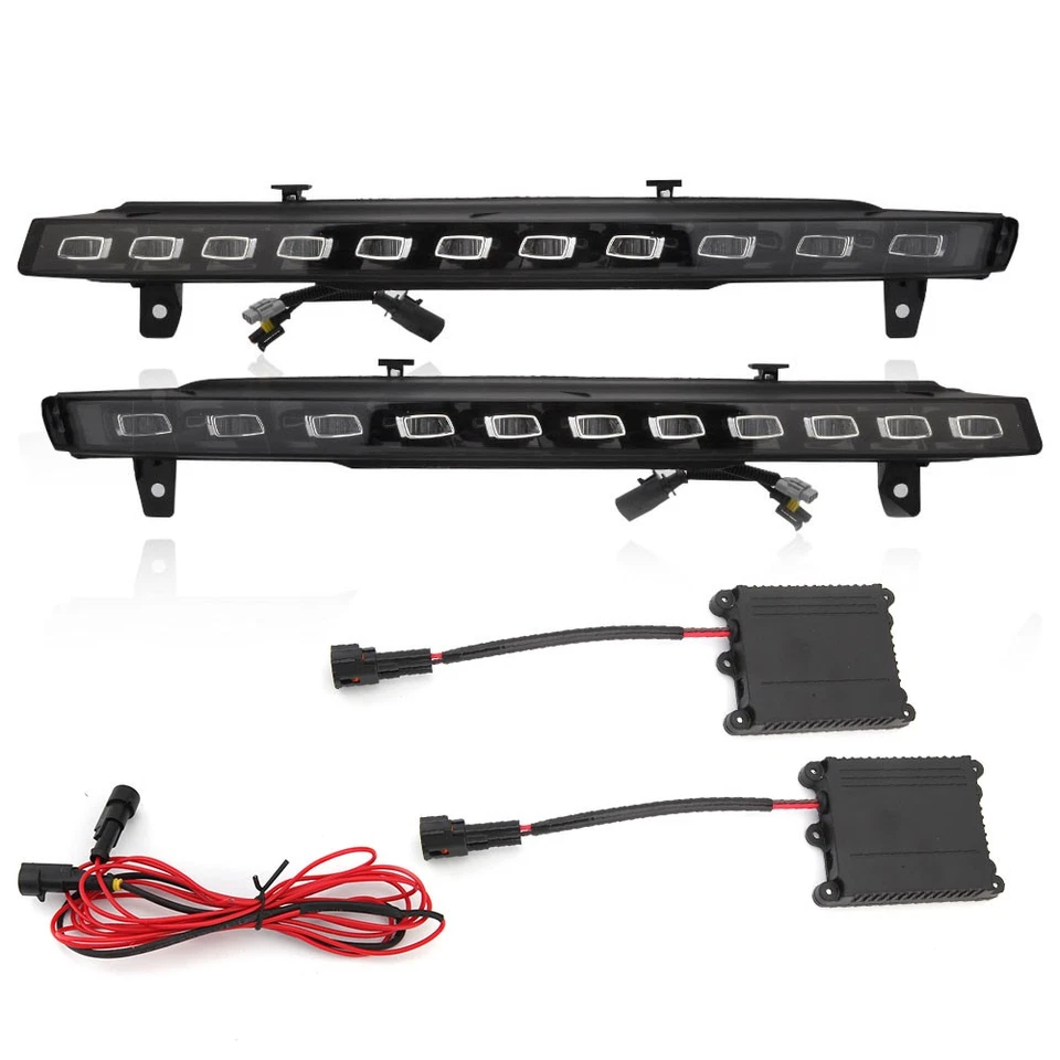 Luz antiniebla LED secuencial de circulación diurna DRL señal de giro para Audi Q7 10-15 Foto 2 de 4