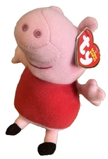TY Beanie Babies Peppa The Pig - New Plush Toy, 7-Inch Stuffed Animal NWT