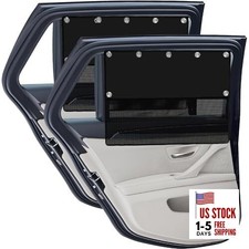 2 PCS Car Window Shades for Baby UV Protection,Half Blackout Half See