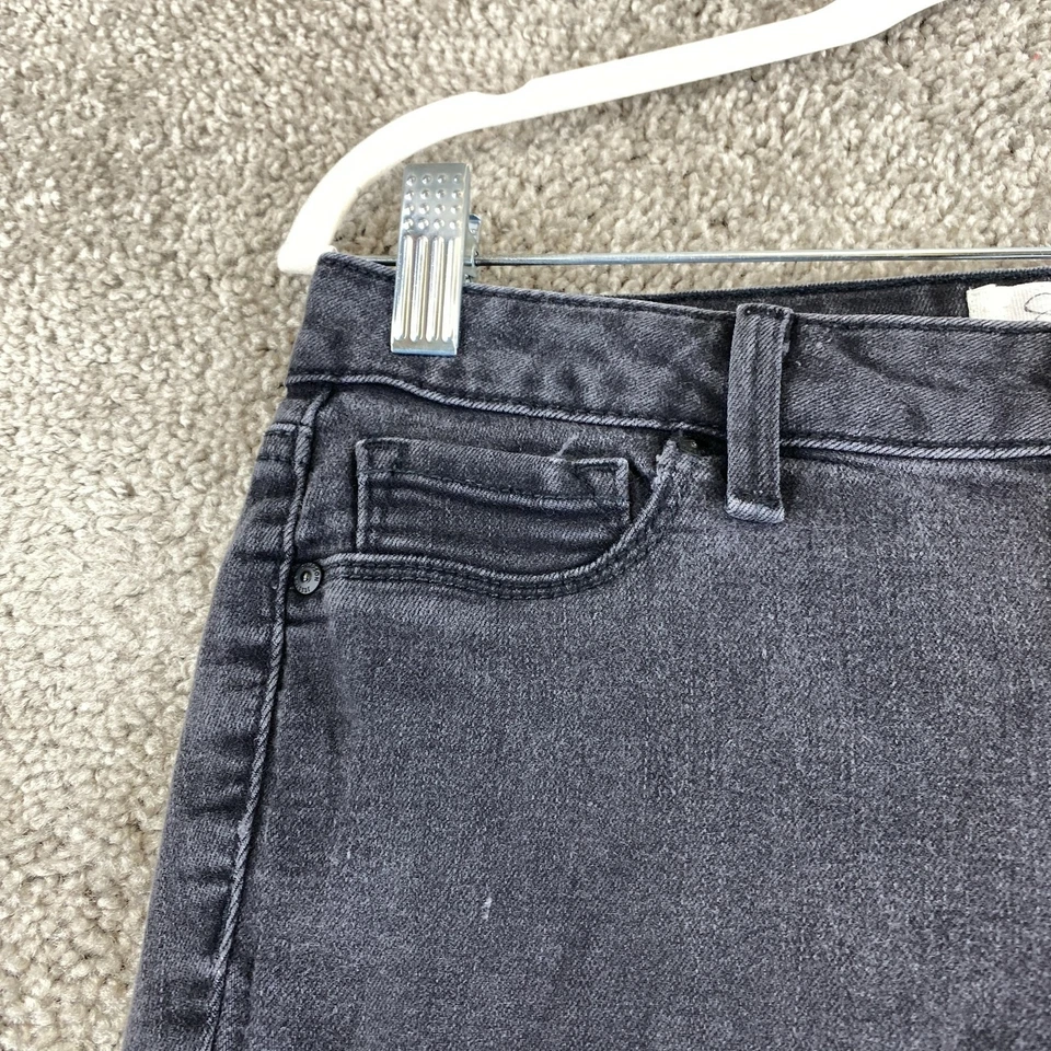 Pantalones de mezclilla Jessica Simpson Kiss Me súper ajustados para mujer 27 negros tiro bajo 5 bolsillos Foto 3 de 4