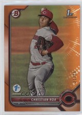 2022 Bowman 1st Edition Orange Foil 21/25 Christian Roa #BPPF-130 0zg4
