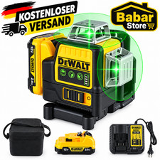 DW089LG Kreuzlinienlaser 12 Linien 3x360° Grün Akku Selbstnivellierend