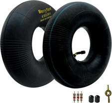 2-Pack of 4.10/3.50-4" Inner Tubes,TR87 Bent Valve Stem,High air tightness,Heavy