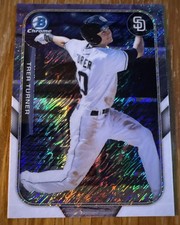 TREA TURNER ROOKIE CARD Mini Bowman CHROME REFRACTOR Baseball RC Padre Nationals. rookie card picture