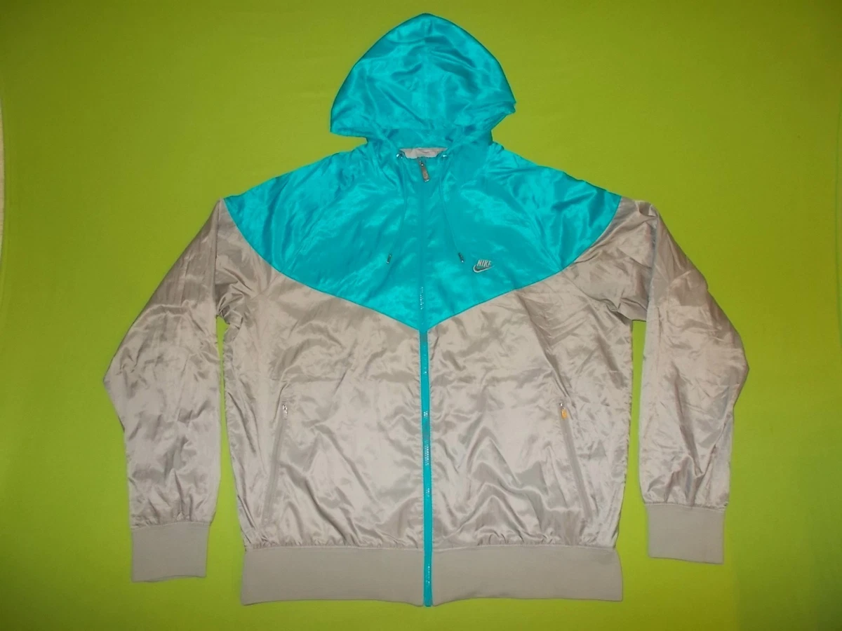 Die WINDRUNNER Jacke NIKE (XL) PERFEKT!!! TRAININGSANZUG OBERTEIL Grau Blau...