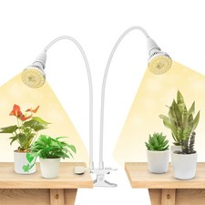 LED Grow Lights for Indoor Plants, 300W Full Spectrum Clip-on Gooseneck Grow ...