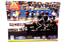 2025 KELLY CLONTZ NHRA MISSION P/S MOTORCYCLE POSTCARD FROM U S NATIONALS INDY