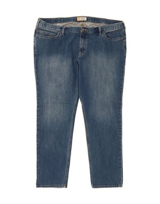 Carhartt Damen Jeans Übergröße Straight US 20 2XL W42 L31 Blau Baumwolle DO73