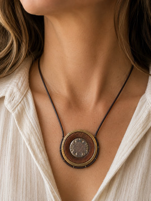 Silpada Copper Compass Necklace