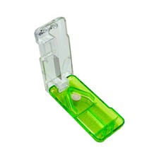 EZY DOSE Pill Cutter and Splitter with Dispenser, Daily 1.5" x 3.5", Green