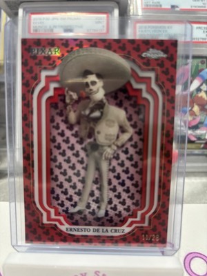 2024 Topps Chrome Disney Red & Black Refractor 11/28 Ernesto De La Cruz 03lu