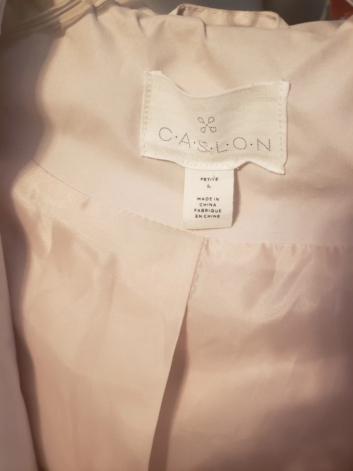 Caslon размер L розовый с капюшоном шнурка водопада подпоясанный Тренч, носили один раз - Изображение 2 из 4