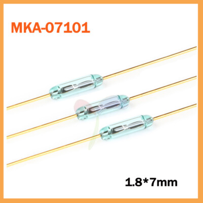 Reedkontakt 1.8 mm x 7 mm Miniatur Reedschalter Schließer 500mA/10W (MKA-07101)