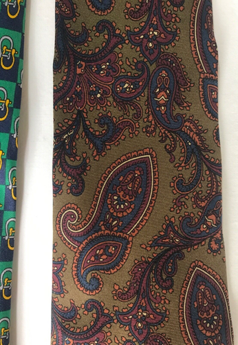 JOBLOT VINTAGE SILK TIES INCL PIERRE CARDIN & OTHERS GOOD CONDITION DIFF COLOURS - Picture 10 of 24