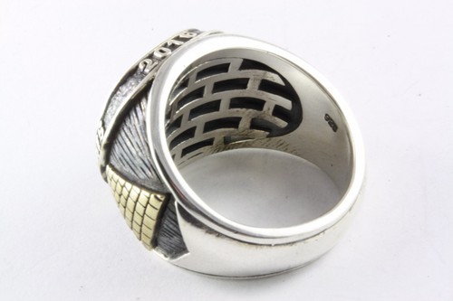 MASONIC FREIMAURER RING TEMPLER SIEGELRING FREEMASON 925 ECHT SILBER / 306 - Bild 5 von 8