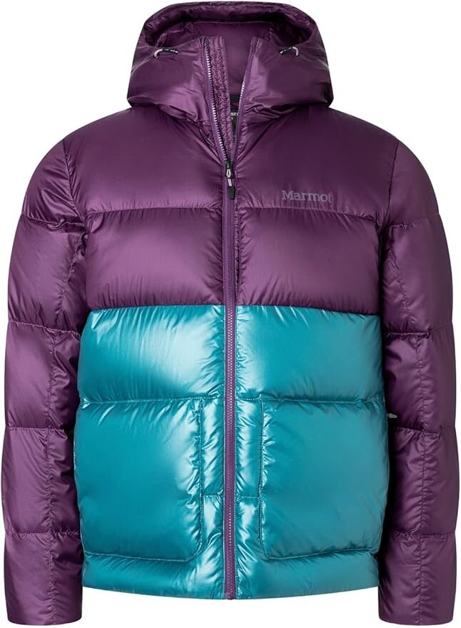 NEW Marmot Mens L Guides Down Hoody PURPLE FIG MOON RIVER NEW Marmot Mens L Guides Down Hoody PURPLE FIG MOON RIVER