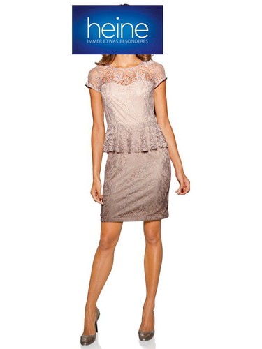 Spitzenkleid ASHLEY BROOKE by heine. Taupe. NEU!!! KP 79,90 € SALE%%% | eBay