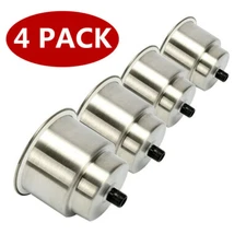 4Pcs Stainless Steel Cup Holder Insert Mount for Boat Camper Truck RV Sofa SUV