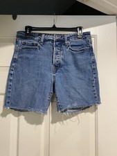 Old Navy Cut Off Jean Shorts The OG Straight Women  s Size 8 Blue B76