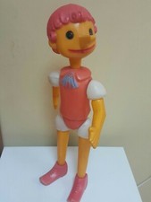VINTAGE PINOCCHIO BURATINO PLASTIC DOLL TOY FAMOUS RUSSIAN CHARACTER SOVIET CCCP
