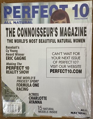 Perfect 10 Magazine Summer 2004 Sealed   Eric Gagne, Charlotte Ayanna, F1