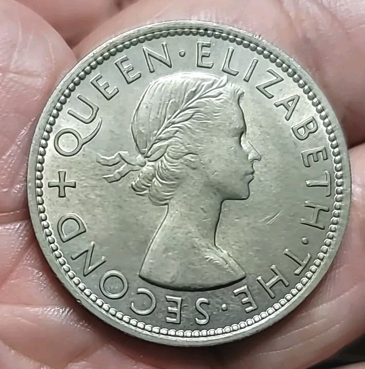 New Zealand 1953 Half Crown, Superb Gem BU, Key Date, Low Mintage