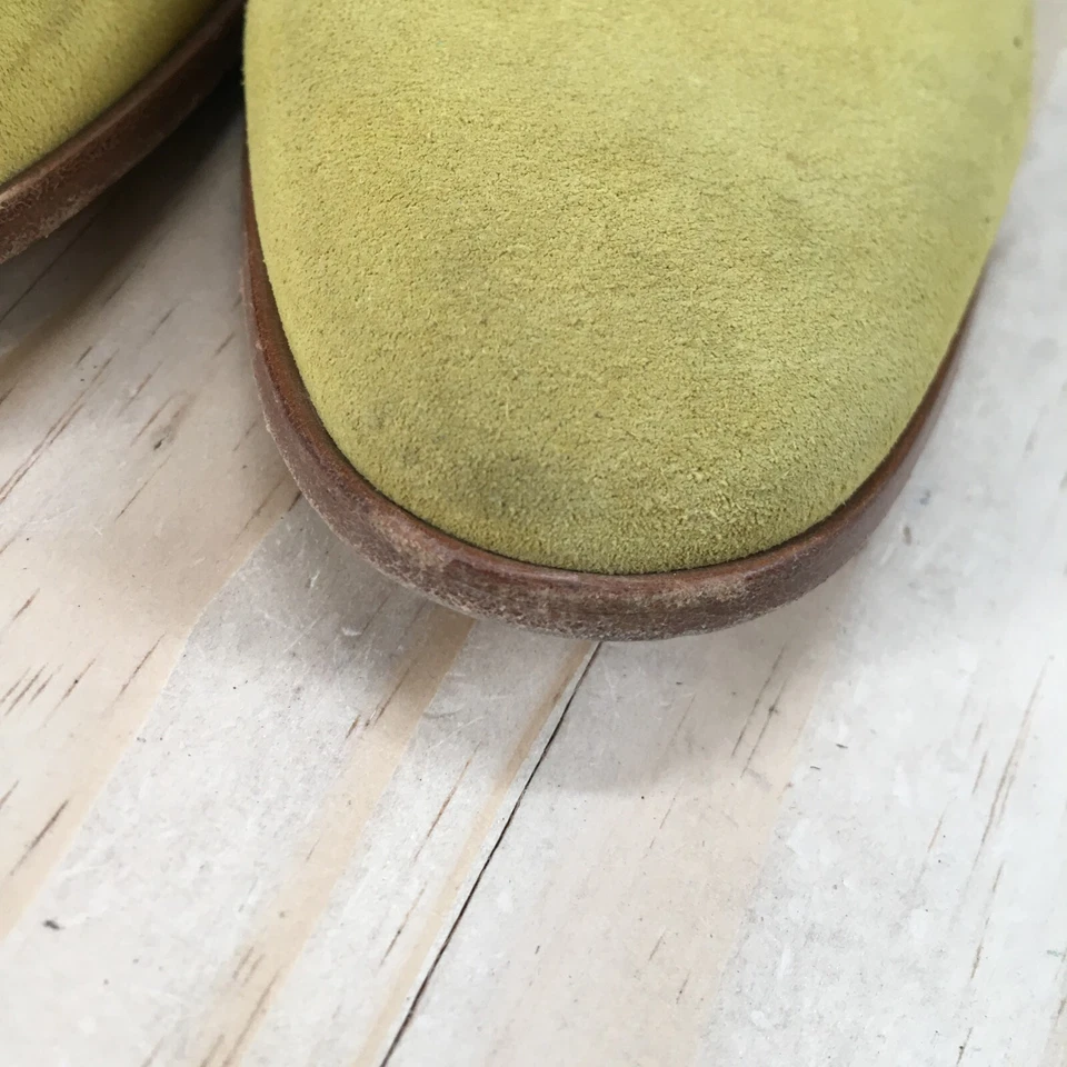 Pedro Garcia Zapatos Mujer 37.5 Yoshi Informales Sin Cordones Mocasines Pisos Amarillo Gamuza Foto 4 de 4