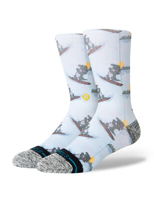 Stance Later Gator Crew Socken hellblau