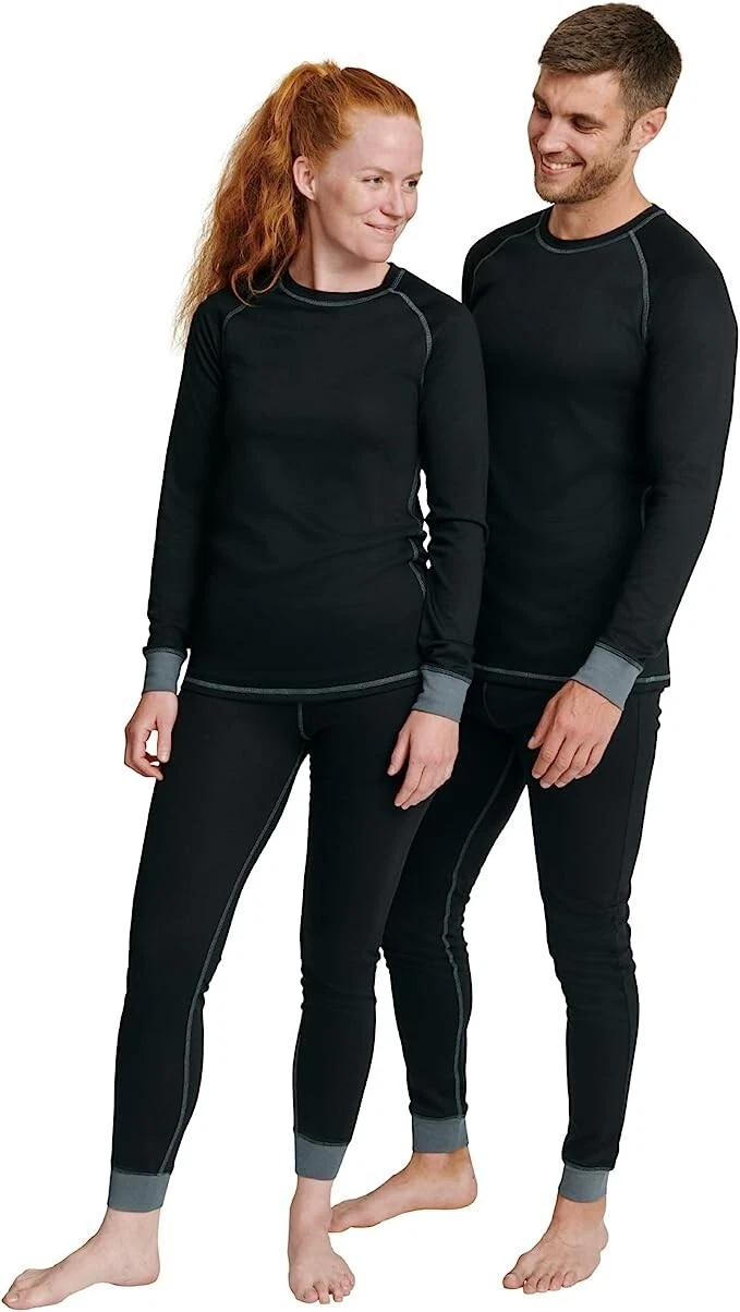 DANISH ENDURANCE Thermal Underwear Set Recycled Material Base layer Unisex XS