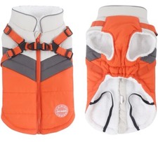 Warm Dog Jacket for Winter, Windproof Dog Vest Coat With Harness for Small Dogs