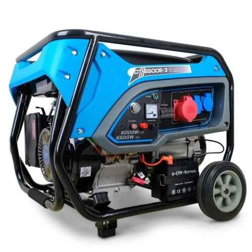 3-Phasen Benzin Stromerzeuger Generator mit 6500W 400V Starkstrom Notstrom - Bild 4 von 8