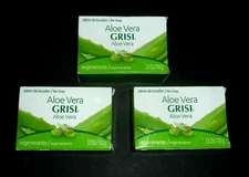 Grisi Aloe Vera Natural Bar Soap. Cleans & Protects your Skin. 3.5 Oz. (3 PACK)