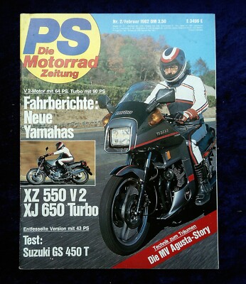 PS 2/1982 Yamaha XJ 650 Turbo, XZ 550 V2, Hercules Ultra 80 AC, MV Agusta