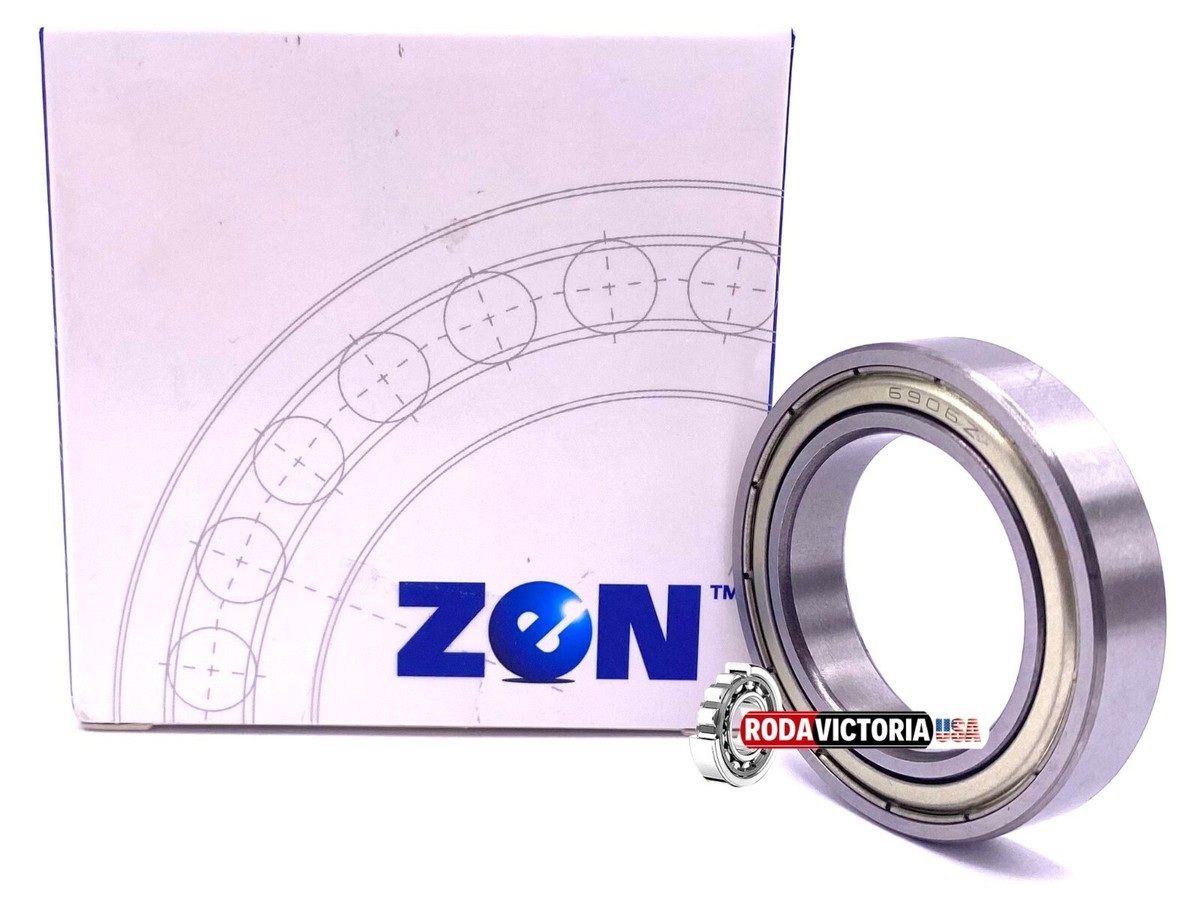 ZEN 61906 ZZ Deep Groove Ball Bearing, Metal Shielded 6906 ZZ
