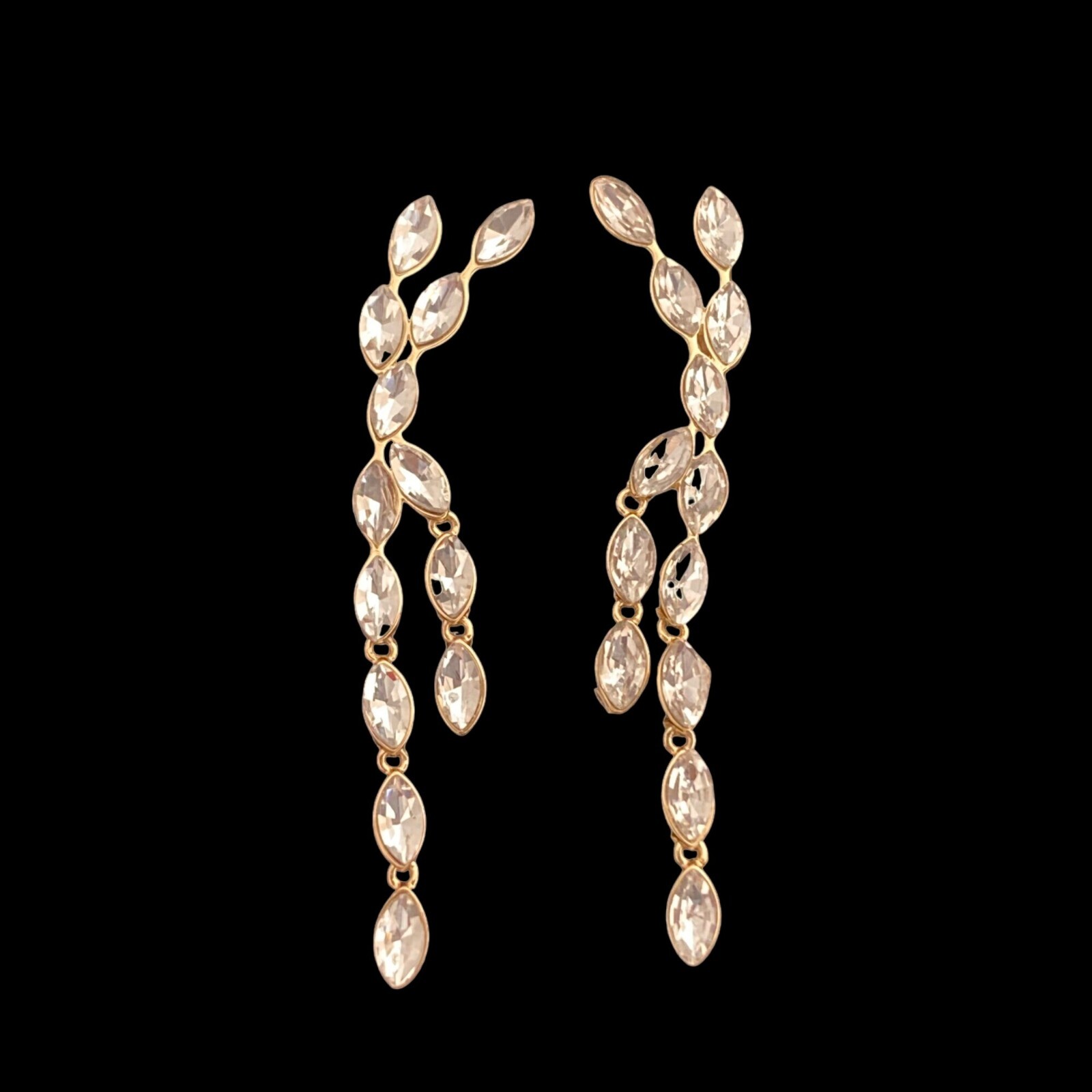 Baublebar Crystal Statement Dangle Earrings Gold … - image 3