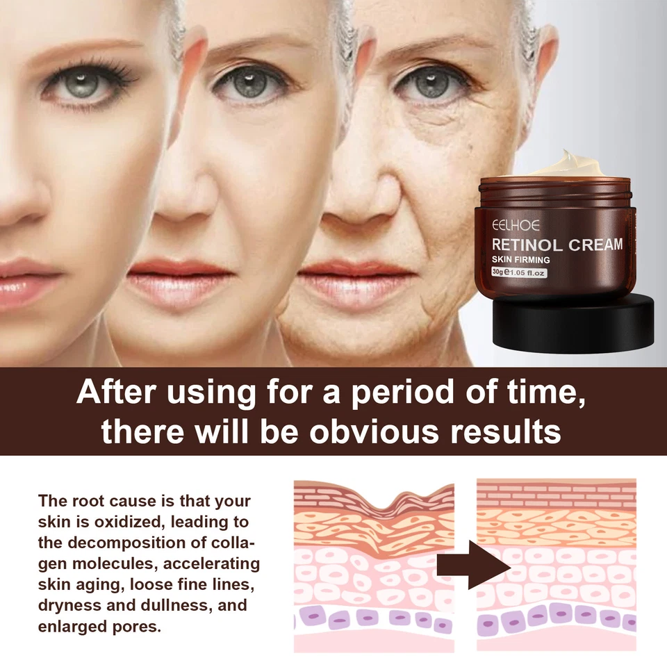 Remove Wrinkle Retinol Anti Aging Face Cream Firming Skin Care Whitening Cream - Image 3 of 4
