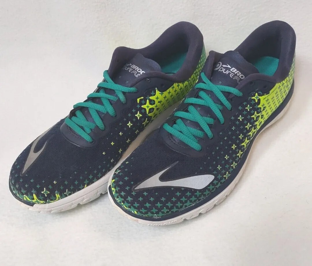 Running Shoes Brooks Pure Flow Womens Sneakers Size Blue