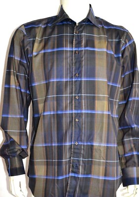 NEU ! ETRO Couture Hemd shirt SLIM FIT chemise kariert 43 XL neu KENT NEW 238  