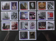 United Nations 2014 New York Personalized singles with labels set of 10 MNH