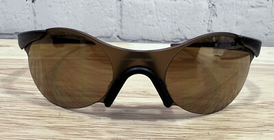 Oakley Zero 0.4 Squared Glitter Gulch Gold Iridium Vintage Bag Good Condition