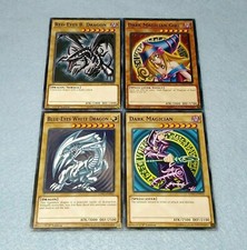 YuGiOh PREMIUM Blue Eyes White Dragon Dark Magician Girl Red Eyes Black  Bonus