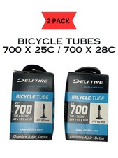 Two 2 Pack 700x25c 700x28c Bicycle Inner Tubes Presta 60mm Fixie Road Bike NEW