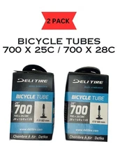 Two (2)Pack 700x25c 700x28c Bicycle Inner Tubes Presta 60mm Fixie Road Bike NEW
