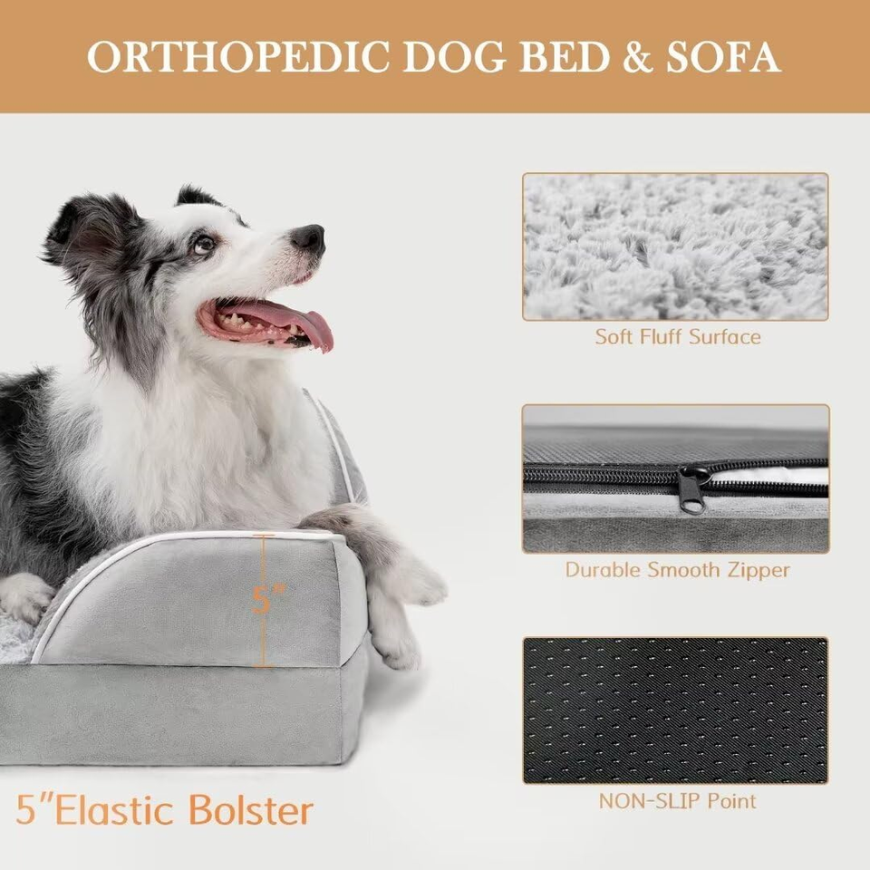 Dog Bed for Extra Large Dogs, Waterproof Orthopedic Bed, Breed Durable