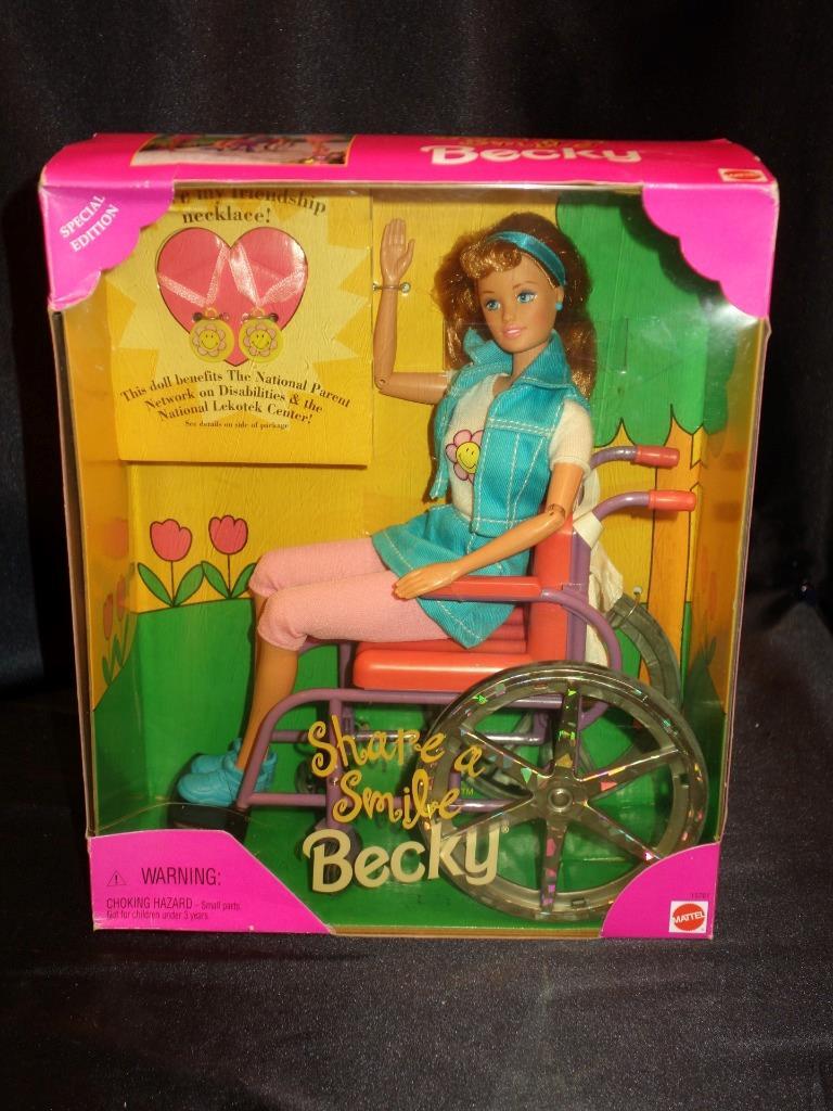 1996 Barbie SHARE A SMILE BECKY Friend of Barbie #15761 NRFB | eBay