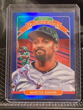Marcus Semien 2020 Donruss Optic Diamond Kings Blue #37/75 #10 A's